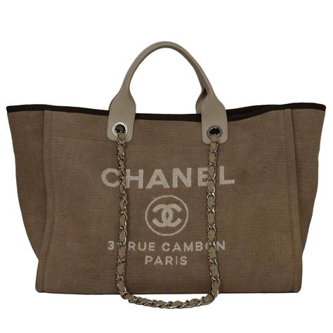 chanel tote bag beige